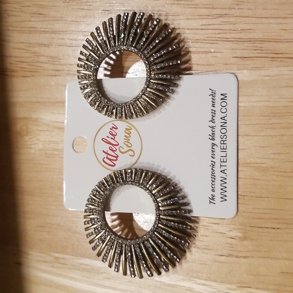 Pave Hoop Earrings - Picture 5 of 6